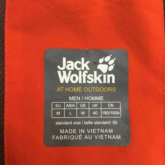 Jack Wolfskin Mens Medium Texapore Ecosphere Waterproof Hooded Jacket Orange - Picture 9 of 11